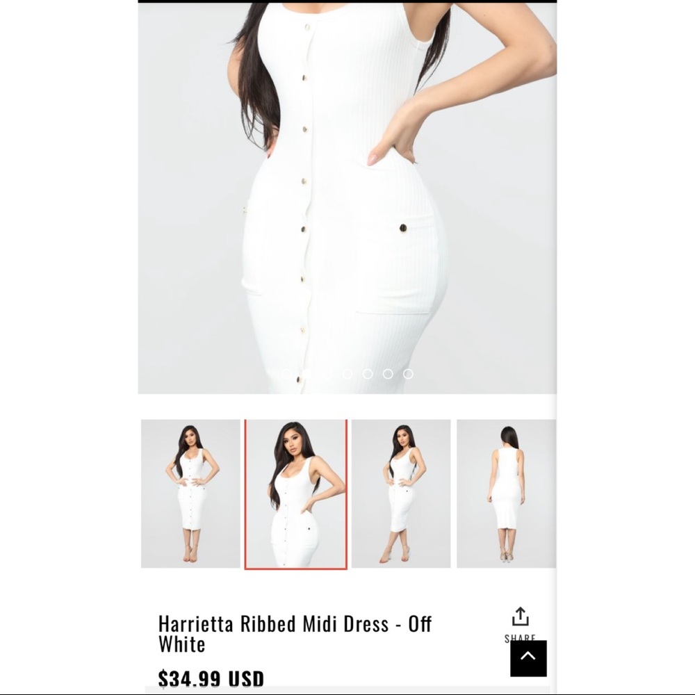 Fashion nova white dress